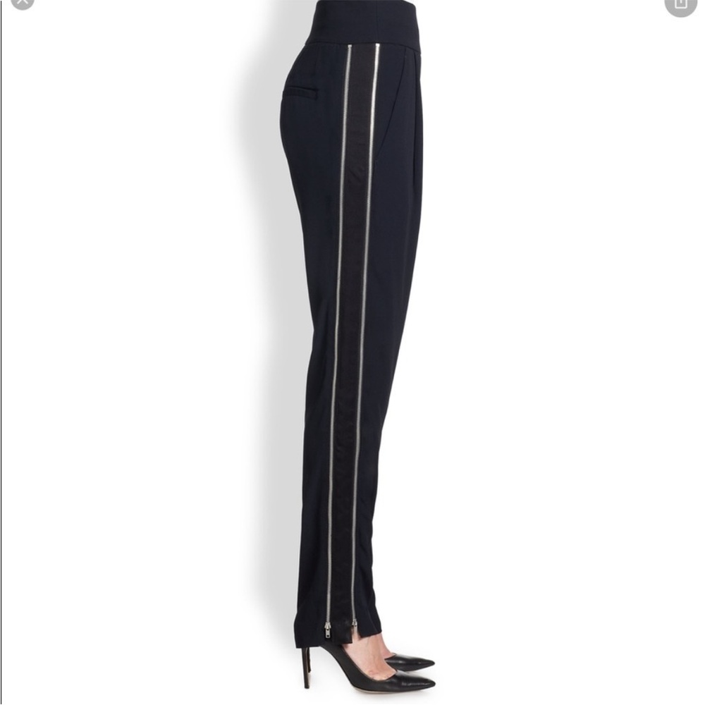 A.L.C. Smith Dark navy pants with zippers